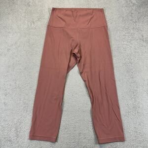 Lululemon Women's Align High Rise Crop 21" Leggings Size 8 Pink Yoga